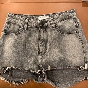 One x One teaspoon High waisted raw hem shorts
